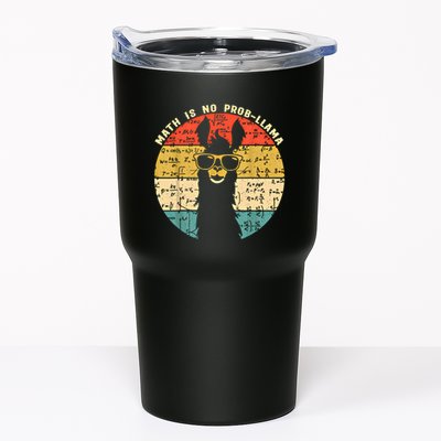 Math Is No Probllama Math Llama Teacher Graphic Plus Size Gift Tumbler