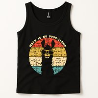 Math Is No Probllama Math Llama Teacher Graphic Plus Size Gift Tank Top