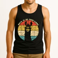 Math Is No Probllama Math Llama Teacher Graphic Plus Size Gift Tank Top