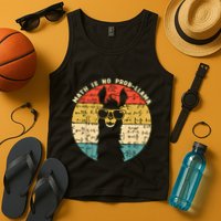 Math Is No Probllama Math Llama Teacher Graphic Plus Size Gift Tank Top