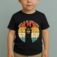 Math Is No Probllama Math Llama Teacher Graphic Plus Size Gift Toddler T-Shirt