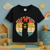 Math Is No Probllama Math Llama Teacher Graphic Plus Size Gift Toddler T-Shirt