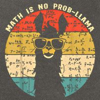 Math Is No Probllama Math Llama Teacher Graphic Plus Size Gift Cotton Canvas Backpack