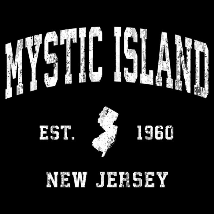 Mystic Island New Jersey Nj Vintage Athletic Sports Baby Bodysuit
