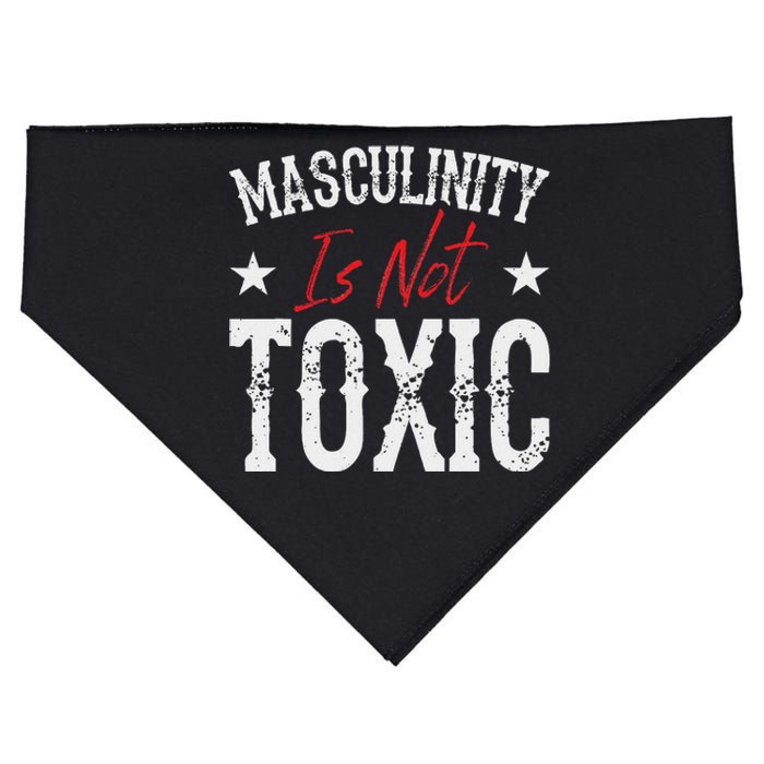 Masculinity Is Not Toxic USA-Made Doggie Bandana