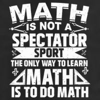Math Is Not A Spectator Sport Mathematician Math Teacher Crop Fleece Hoodie
