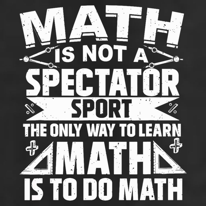 Math Is Not A Spectator Sport Mathematician Math Teacher Crop Fleece Hoodie