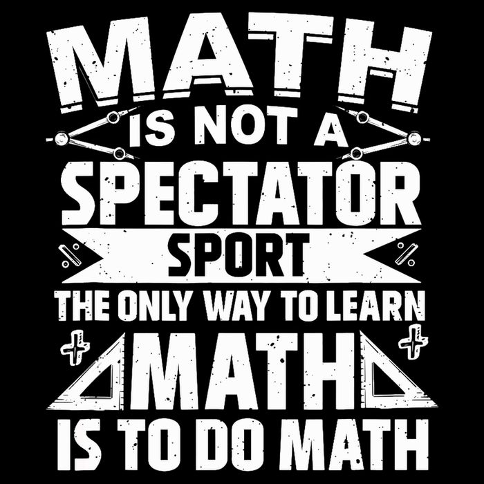 Math Is Not A Spectator Sport Mathematician Math Teacher Cropped Pullover Crew
