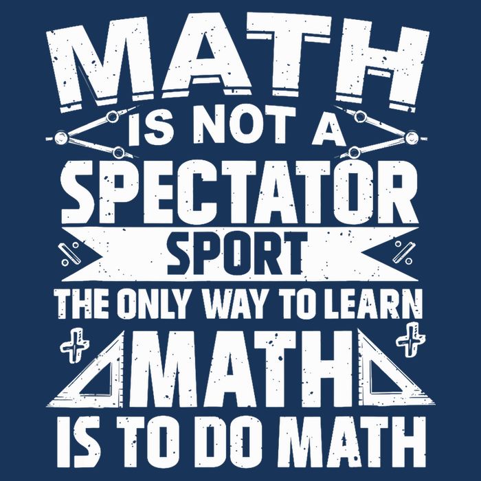 Math Is Not A Spectator Sport Mathematician Math Teacher 16 in Basic Backpack
