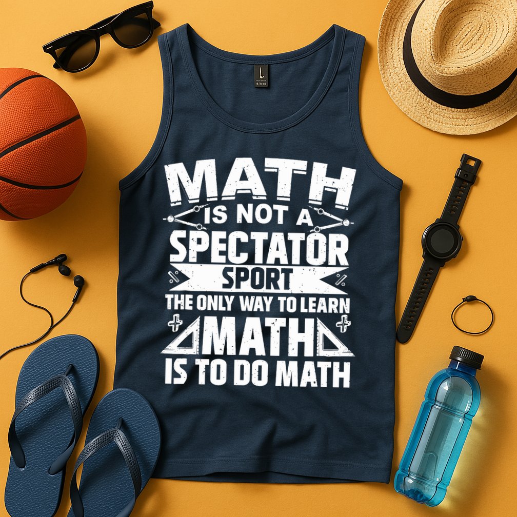Math Is Not A Spectator Sport Mathematician Math Teacher Tank Top