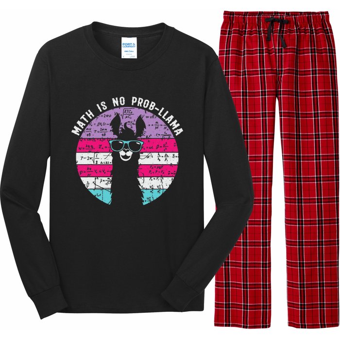 Math is No Prob-Llama Math Llama Teacher Long Sleeve Pajama Set