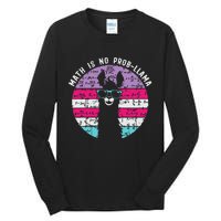 Math is No Prob-Llama Math Llama Teacher Tall Long Sleeve T-Shirt