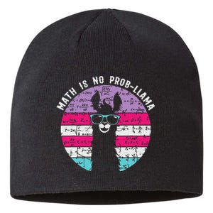 Math Is No Prob-Llama Teacher Student School Alpaca Sustainable Beanie