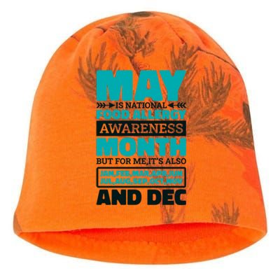 May Is National Food Allergy Awareness Month Food Allergies Gift Kati - Camo Knit Beanie