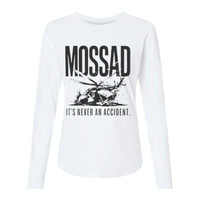 Mossad It’S Never An Accident Womens Cotton Relaxed Long Sleeve T-Shirt