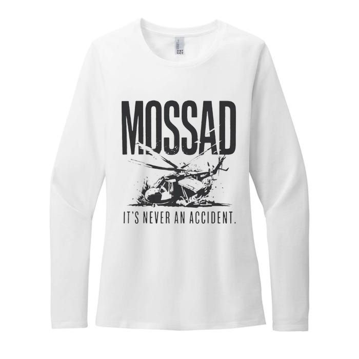 Mossad It’S Never An Accident Womens CVC Long Sleeve Shirt