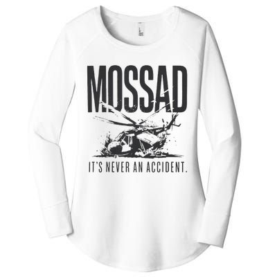 Mossad It’S Never An Accident Women's Perfect Tri Tunic Long Sleeve Shirt