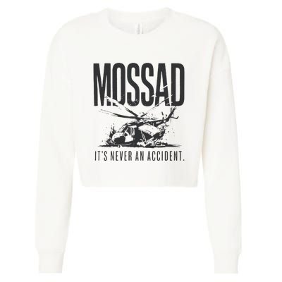 Mossad It’S Never An Accident Cropped Pullover Crew