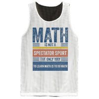 Math Is Not A Spectator Sport Math Teacher Mesh Reversible Basketball Jersey Tank