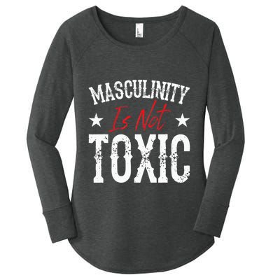 Masculinity Is Not Toxic Women's Perfect Tri Tunic Long Sleeve Shirt