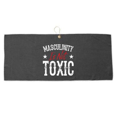 Masculinity Is Not Toxic Large Microfiber Waffle Golf Towel