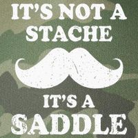 Mustache ItS Not A Stache ItS A Saddle Moustache Ride Legacy Tie Dye Trucker Hat