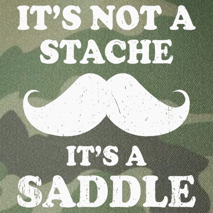 Mustache ItS Not A Stache ItS A Saddle Moustache Ride Legacy Tie Dye Trucker Hat