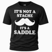 Mustache ItS Not A Stache ItS A Saddle Moustache Ride Performance Shirt