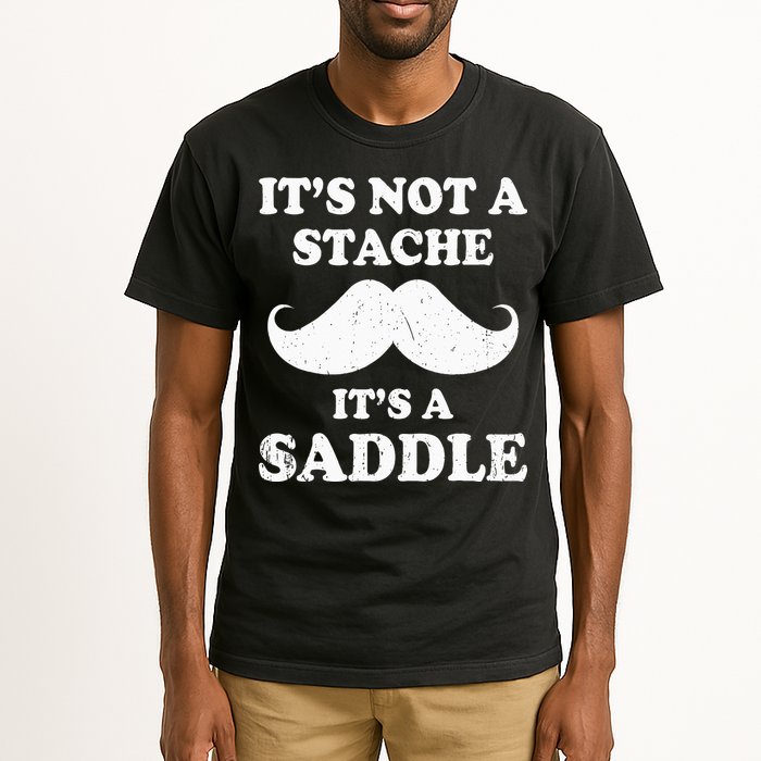 Mustache ItS Not A Stache ItS A Saddle Moustache Ride Tall T-Shirt