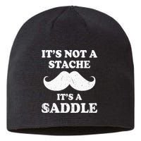 Mustache ItS Not A Stache ItS A Saddle Moustache Ride Sustainable Beanie