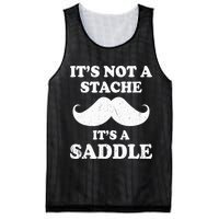 Mustache ItS Not A Stache ItS A Saddle Moustache Ride Mesh Reversible Basketball Jersey Tank