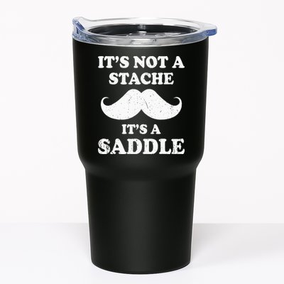 Mustache ItS Not A Stache ItS A Saddle Moustache Ride Tumbler