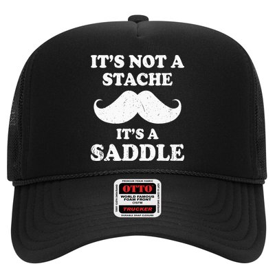 Mustache ItS Not A Stache ItS A Saddle Moustache Ride Trucker Hat