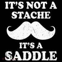 Mustache ItS Not A Stache ItS A Saddle Moustache Ride Zip Tote Bag
