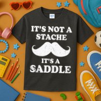 Mustache ItS Not A Stache ItS A Saddle Moustache Ride Kids T-Shirt