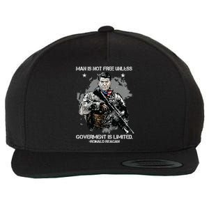 Man Is Not Free Unless Government Is Limited Wool Snapback Cap