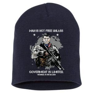 Man Is Not Free Unless Government Is Limited Short Acrylic Beanie