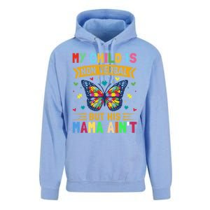 My Is Nonverbal But His Mama AinT Autism Mom Great Gift Unisex Surf Hoodie