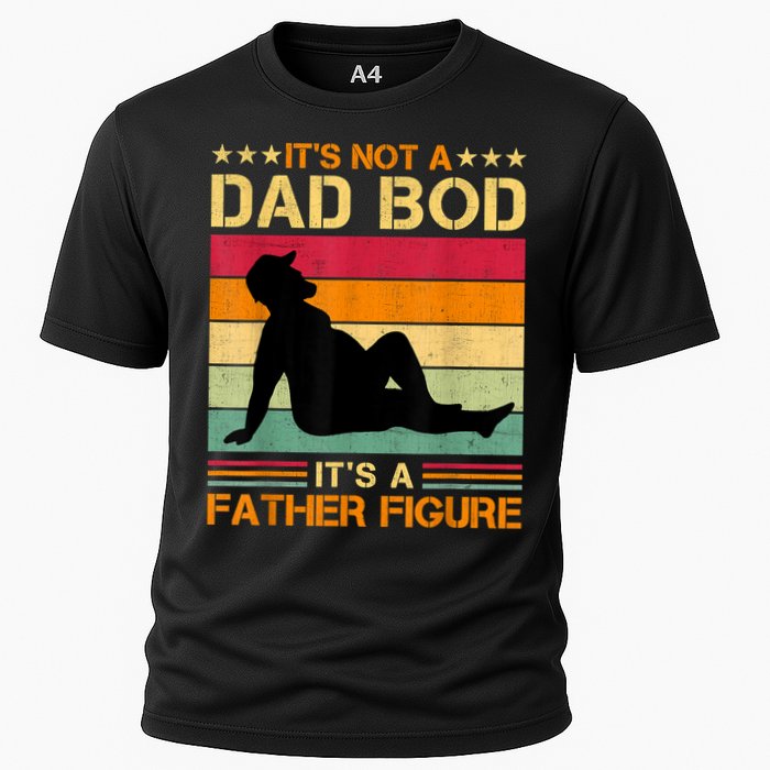 Mens It's Not A Dad Bod It's A Father Figure Father's Day Dad Bod Cooling Performance Crew T-Shirt
