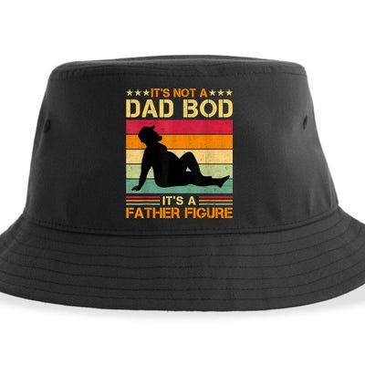 Mens It's Not A Dad Bod It's A Father Figure Father's Day Dad Bod Sustainable Bucket Hat