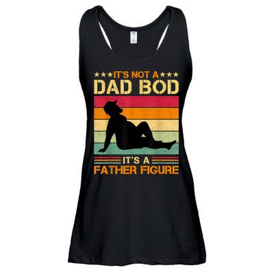 Mens It's Not A Dad Bod It's A Father Figure Father's Day Dad Bod Ladies Essential Flowy Tank