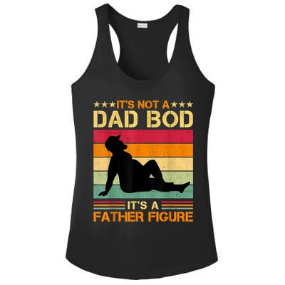 Mens It's Not A Dad Bod It's A Father Figure Father's Day Dad Bod Ladies PosiCharge Competitor Racerback Tank