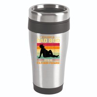 Mens It's Not A Dad Bod It's A Father Figure Father's Day Dad Bod 16oz Travel Tumbler