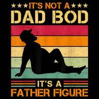 Mens It's Not A Dad Bod It's A Father Figure Father's Day Dad Bod Cooling Performance Long Sleeve Crew