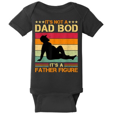 Mens It's Not A Dad Bod It's A Father Figure Father's Day Dad Bod Baby Bodysuit