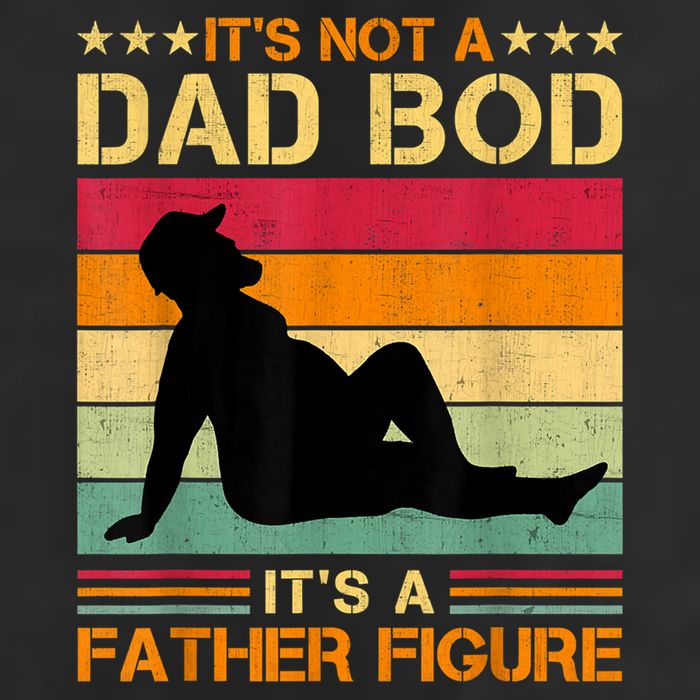 Mens It's Not A Dad Bod It's A Father Figure Father's Day Dad Bod Microfiber Hand Towel