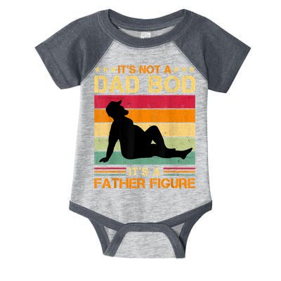 Mens It's Not A Dad Bod It's A Father Figure Father's Day Dad Bod Infant Baby Jersey Bodysuit