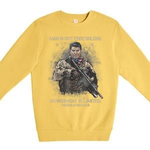 Man Is Not Free Unless Government Is Limited Premium Crewneck Sweatshirt