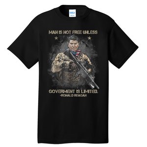 Man Is Not Free Unless Government Is Limited Tall T-Shirt