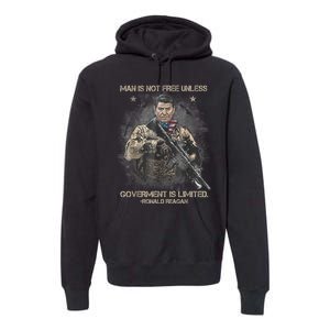 Man Is Not Free Unless Government Is Limited Premium Hoodie